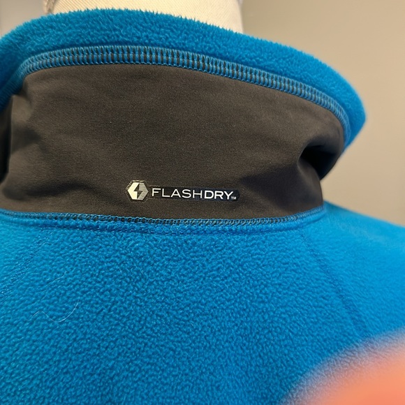 North Face Zip Up Light Weight Flashdry Jacket Teal SZ small petite - Picture 4 of 10